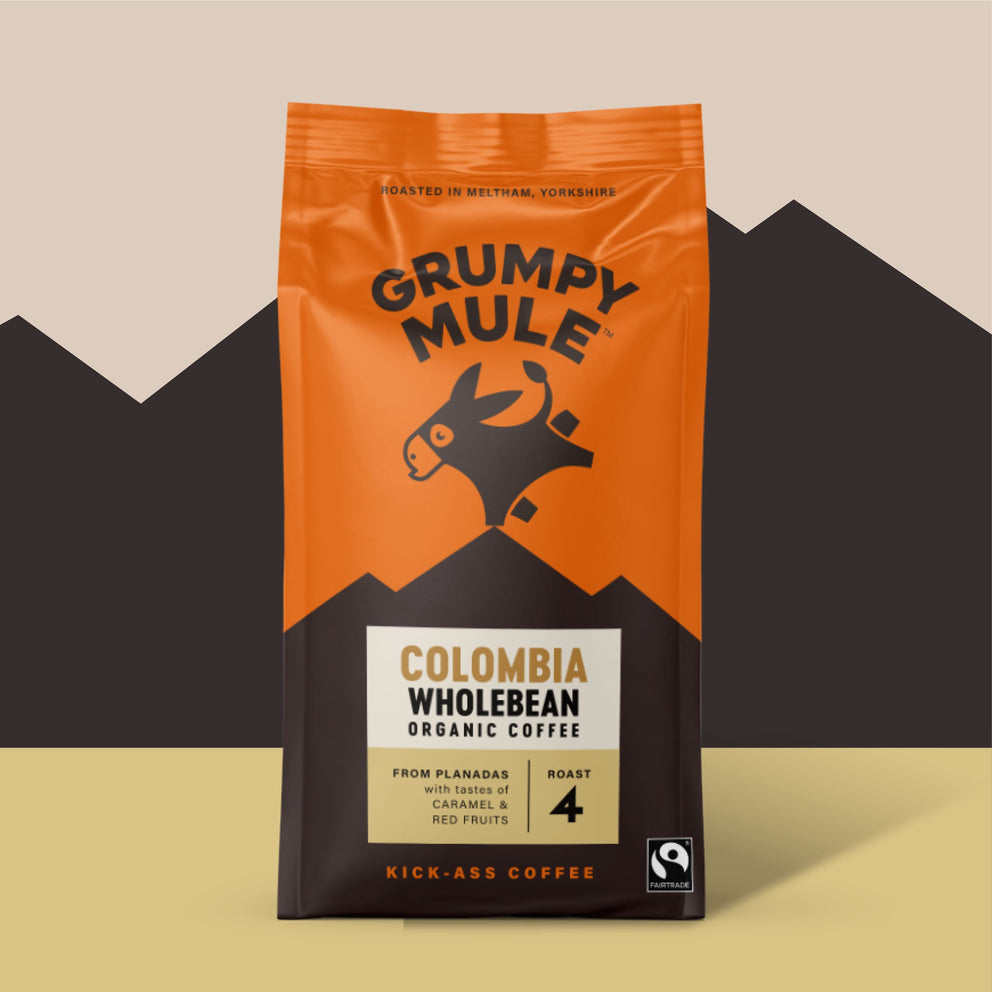Colombia Wholebean Organic Coffee (500g) Grumpy Mule